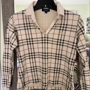 Vintage Burberry ladies top. Size large retails $200 selling $75
